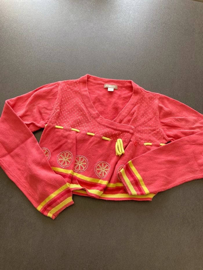 Gilet haut vêtement pull orchestra 8 ans fille