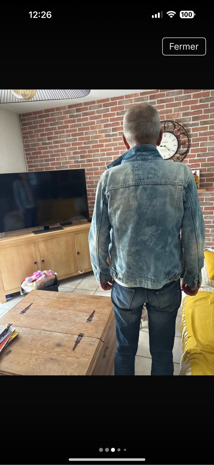 Blouson homme jean taille m - photo numéro 4