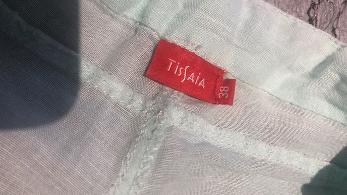 Pantalon d’été en lin et coton tissia taille 38 - photo numéro 3