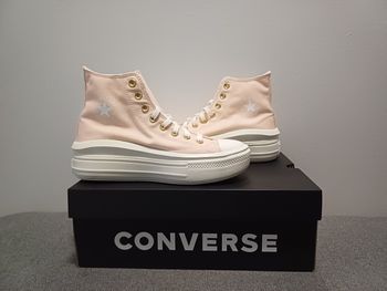 Basket converse neuve toile montante compensée pointure 40 rose