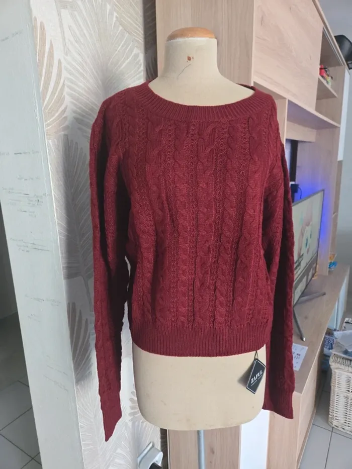 Magnifique pull femme grosse maille neuf - photo numéro 2