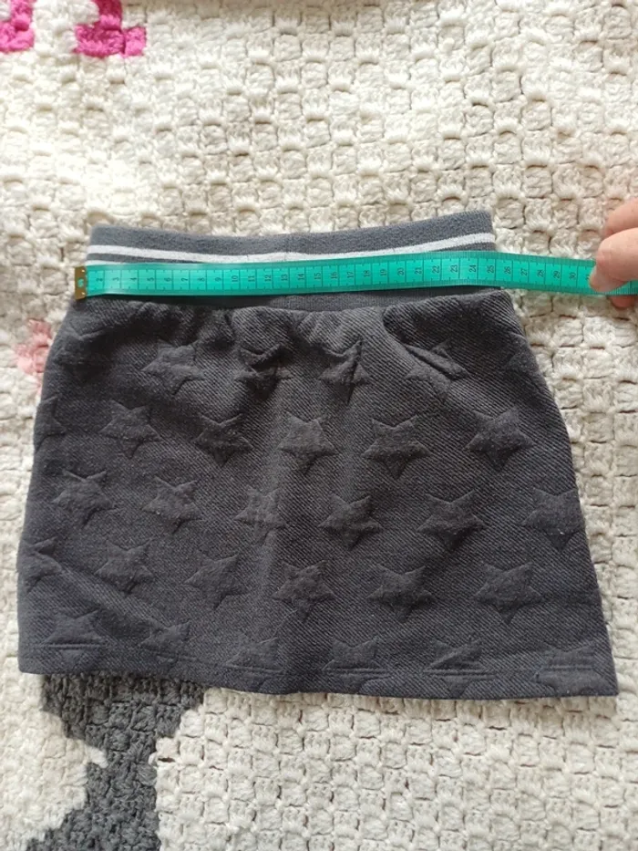 Jupe grise à etoiles taille élastique - photo numéro 4