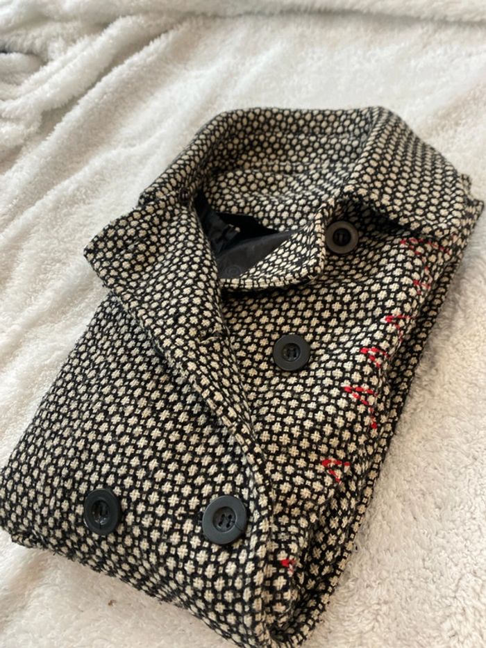 Veste chiné noir et blanc - esprit Desigual - photo numéro 3