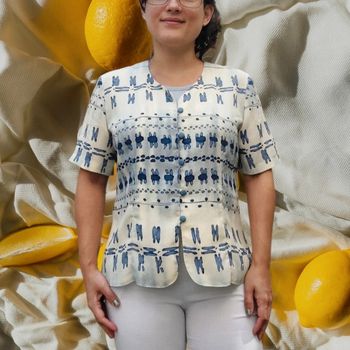 Joli chemisier Vintage pour L/XL