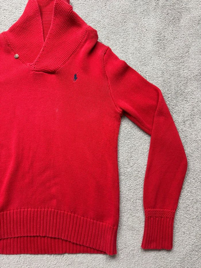 Sweat Ralph Lauren rouge taille XL - photo numéro 3