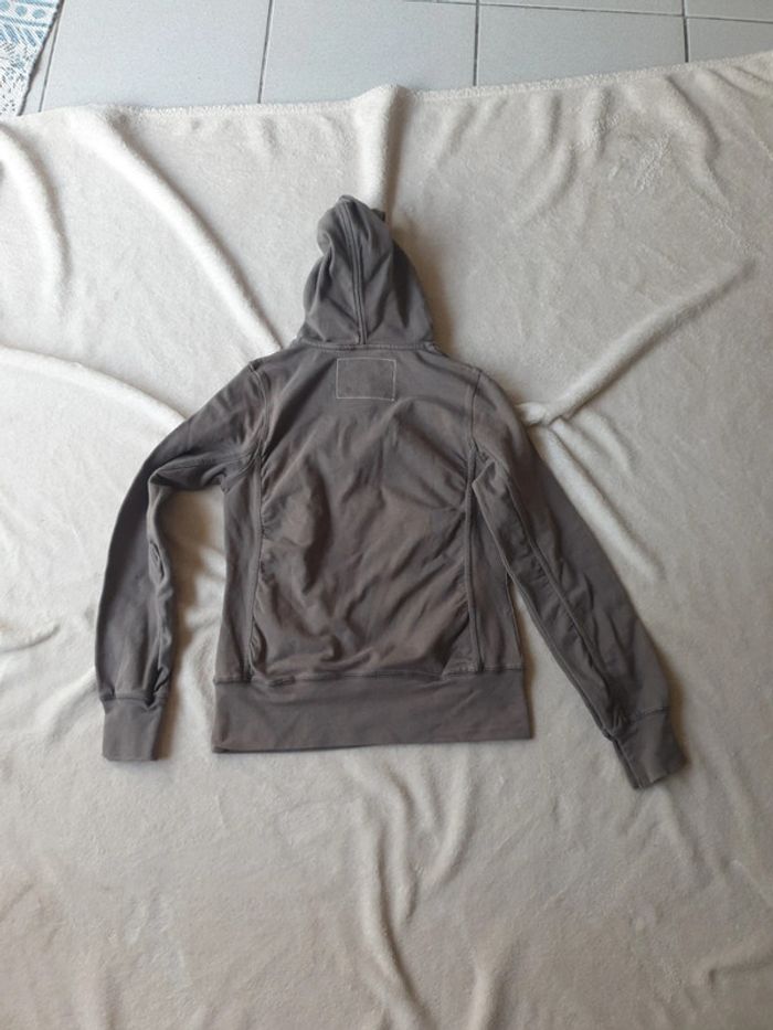 Sweat fille taille 10 12 ans marque Mexx marron taupe - photo numéro 3