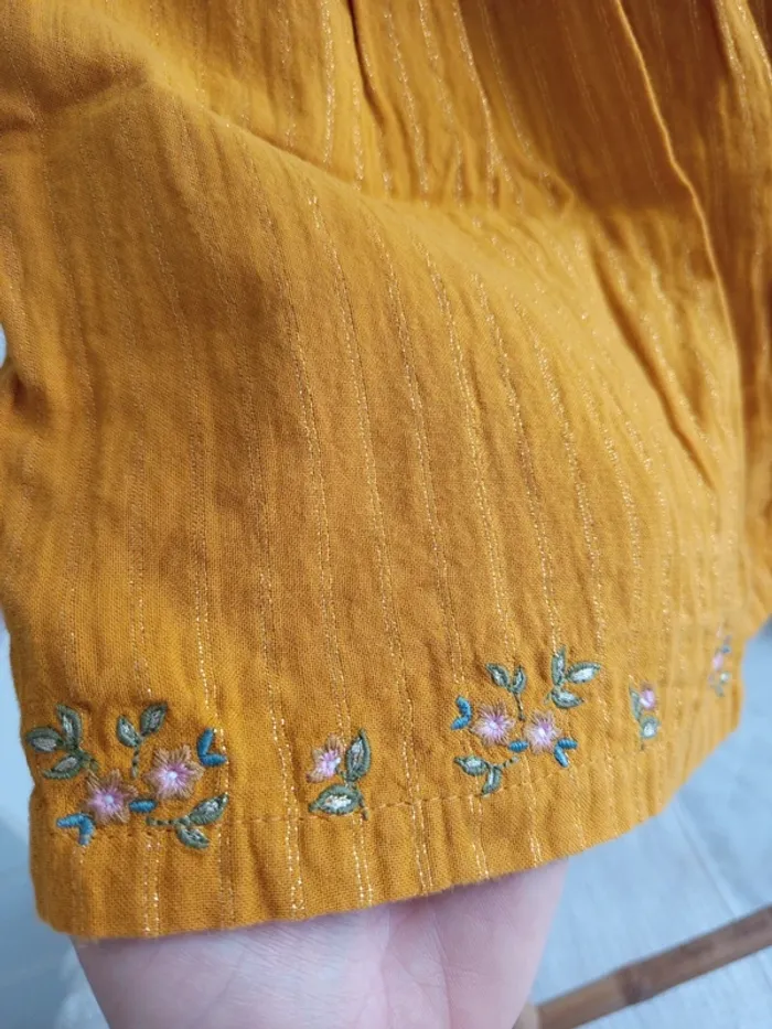 Jupe en gaze de coton avec broderie Sergent Major 9 ans - photo numéro 2