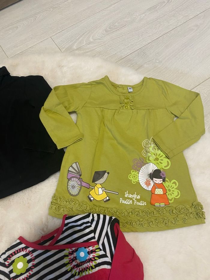 🤎Lot de 6 t-shirts manches longues fille – Taille 18 mois – TBE 🤎 - photo numéro 5
