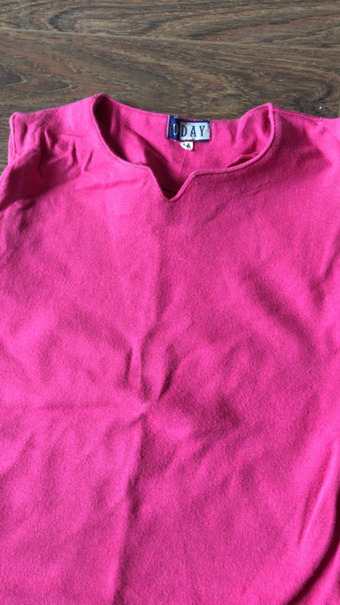 Tee-shirt fushia 4 ans - photo numéro 2