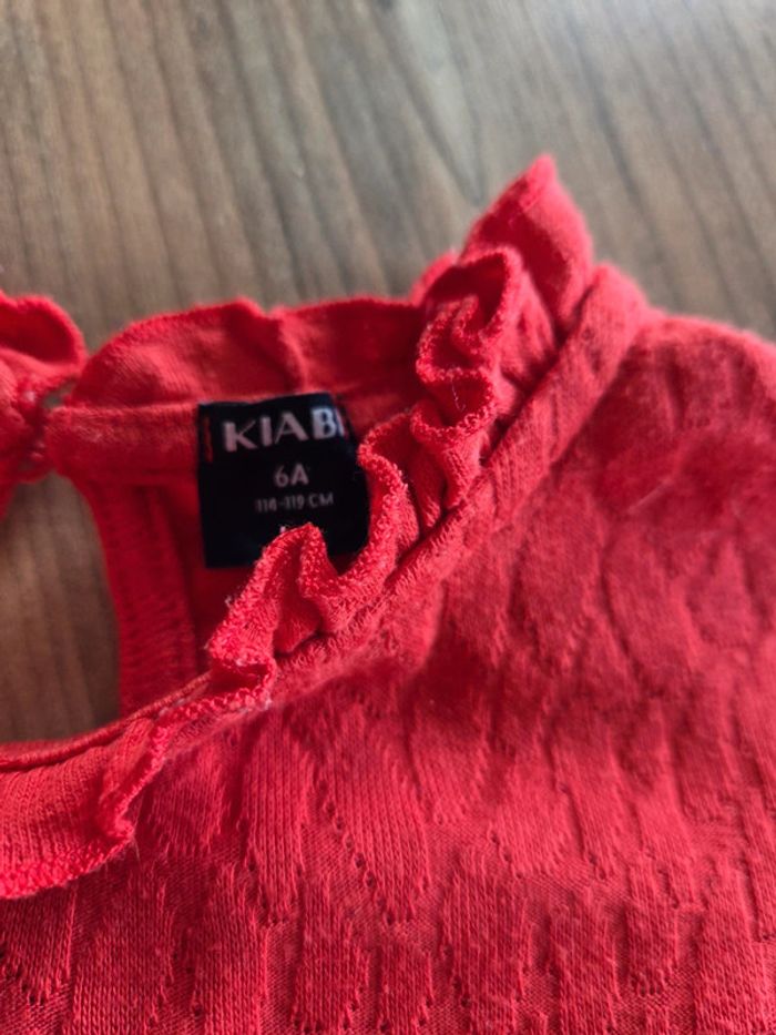 T-shirt rouge 6 ans - photo numéro 2