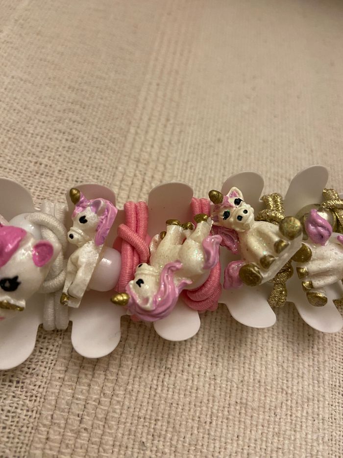 Lot de 6 élastiques licorne fille - photo numéro 4