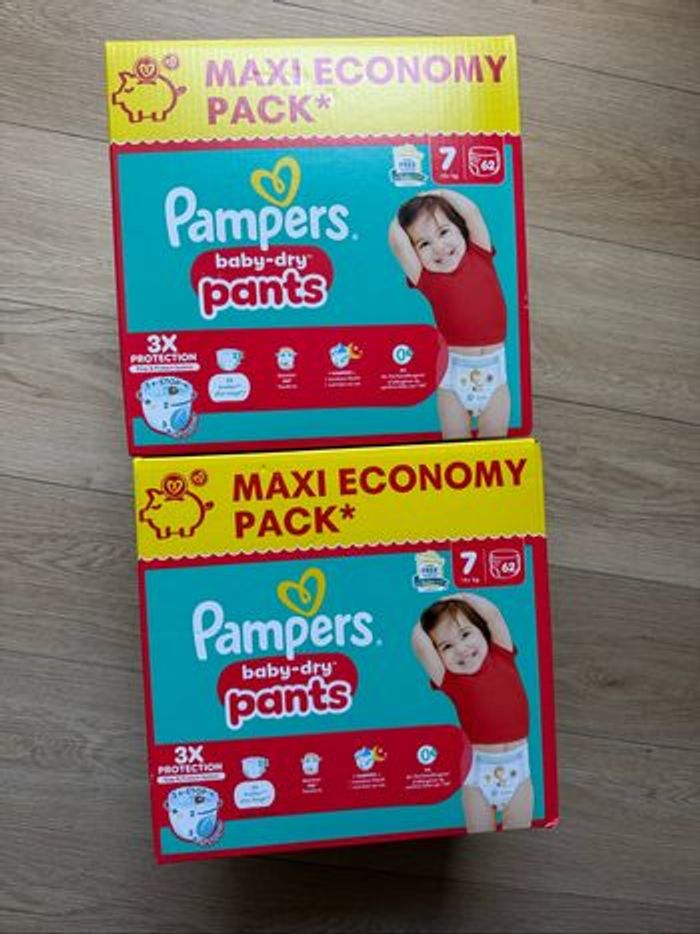 124 couches culottes pampers pants taille 7