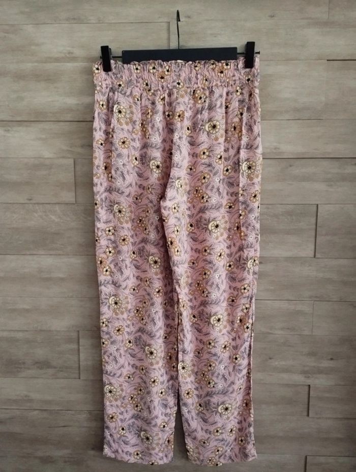 Pantalon pyjama Etam fleuri rose TS neuf étiquettes - photo numéro 7