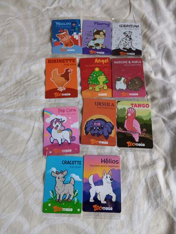 Lot de 11 Magnets zoomalia