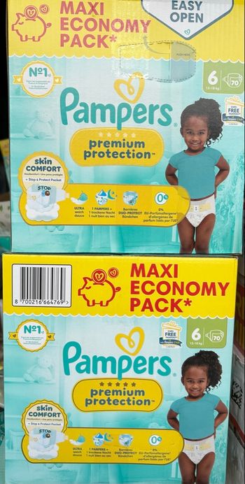 140 couches Pampers Prenium 6 Neuves  