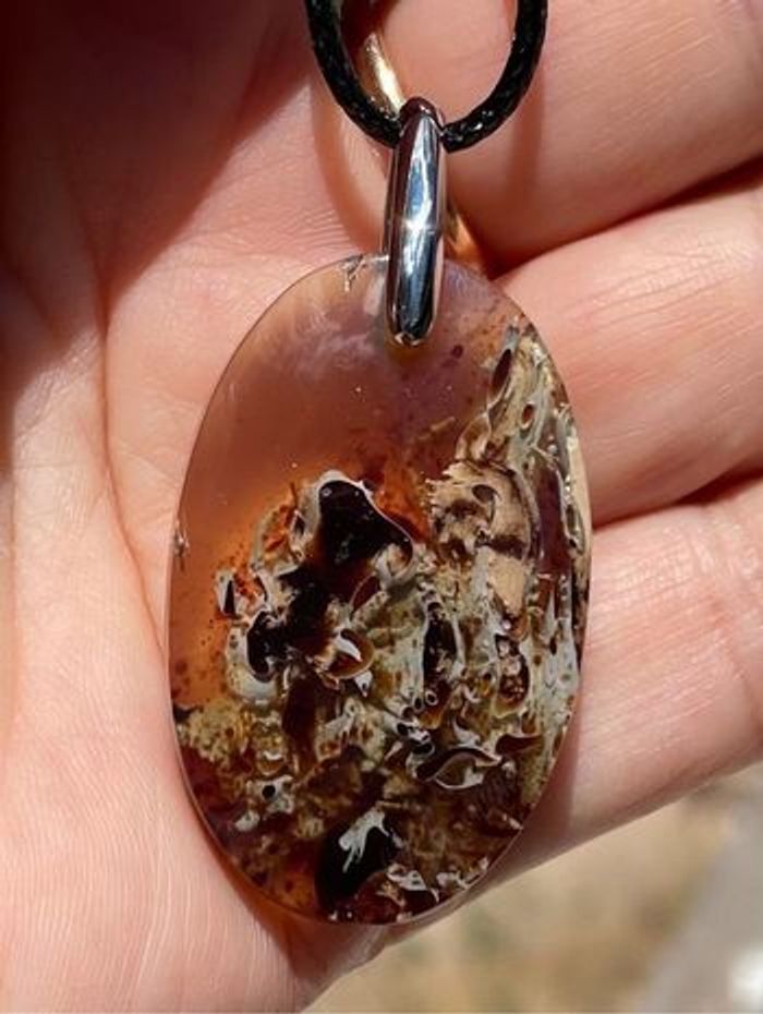 Superbe pendentif en ambre - photo numéro 5
