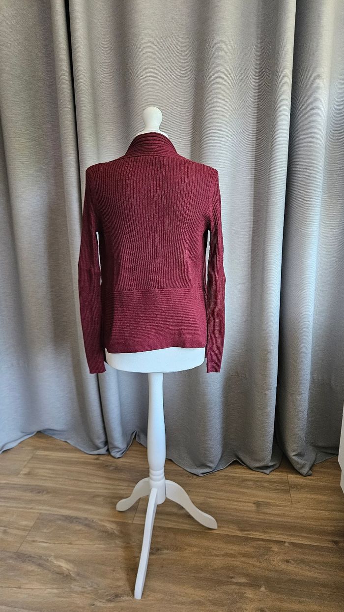 Gilet cascade, rouge bordeaux, taille FR S, Esprit - photo numéro 3