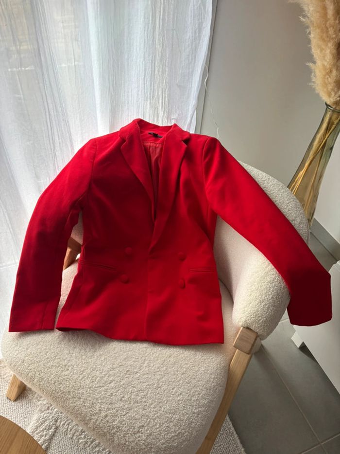 Veste blazer rouge kiabi 34