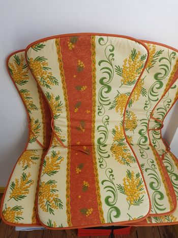 4 coussins pour chaise de jardin