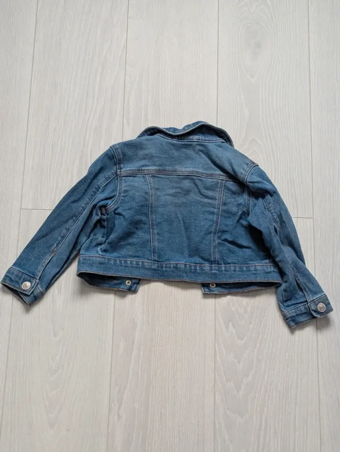Veste en jean fille 3 - 4 ans 104cm - photo numéro 3