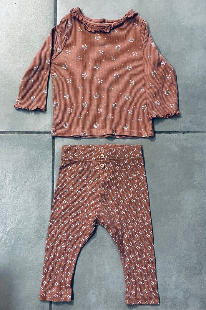 Ensemble neuf Kiabi Éco conception 100% coton 6 mois