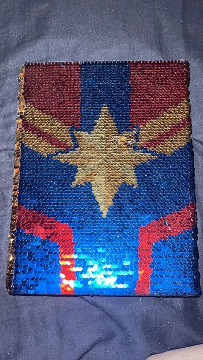 Disney cahier carnet wonder woman sequins