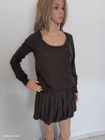 comptoir des cotonniers robe hiver en laine T.40