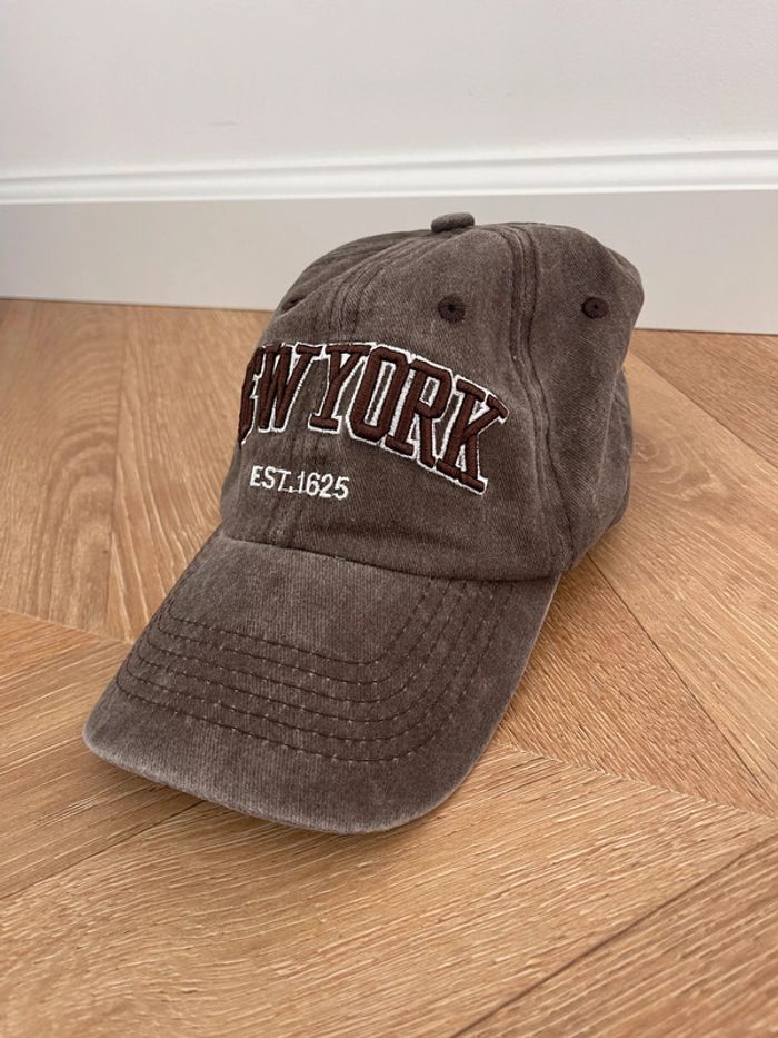 🌟 Casquette marron New York - photo numéro 3