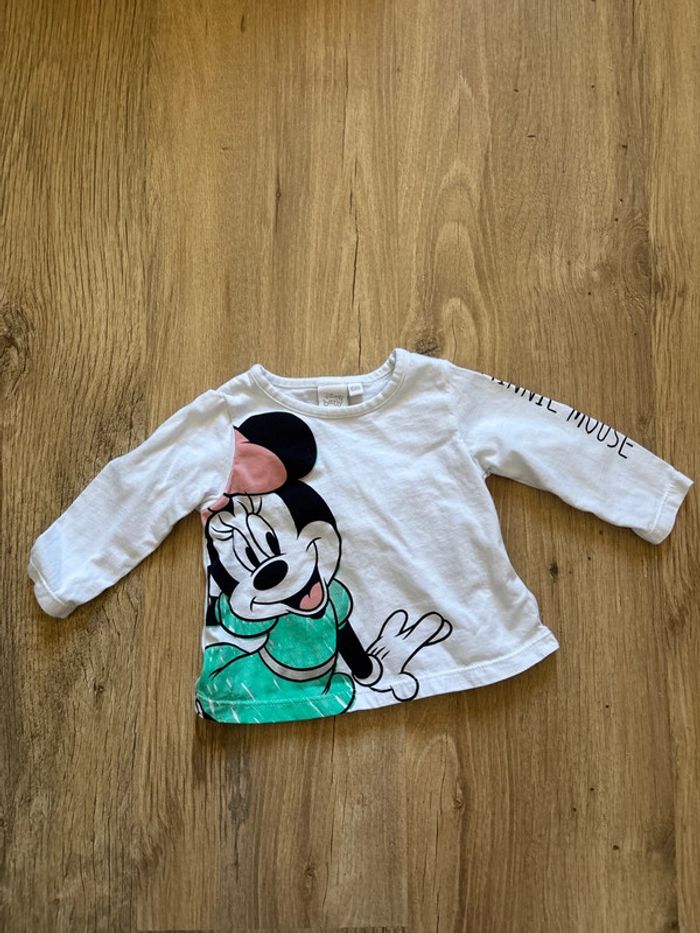 Ensemble haut Minnie + pantalon 6 mois - photo numéro 2