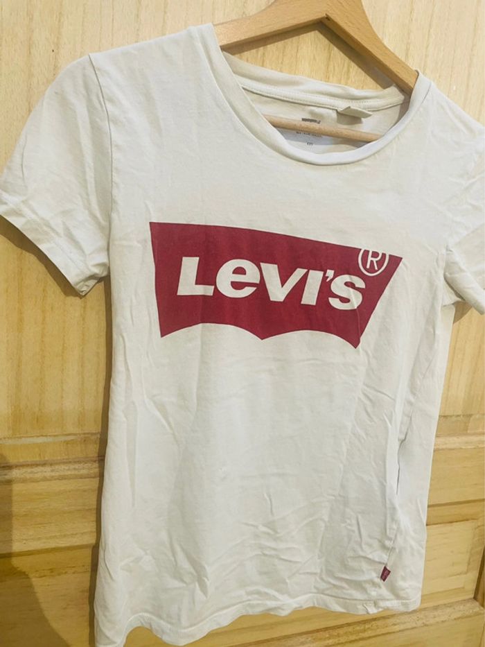 T-shirt Levi’s blanc logo rouge – Taille XXS - photo numéro 4