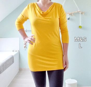 Tunique jaune avec gilet M&S taille L