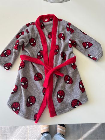 Peignoir enfant Spiderman