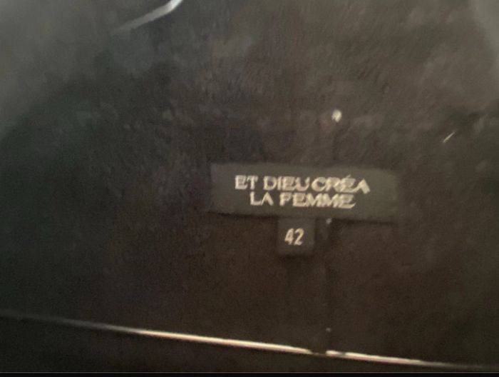 Manteau très chaud chiné noir et blanc - photo numéro 5