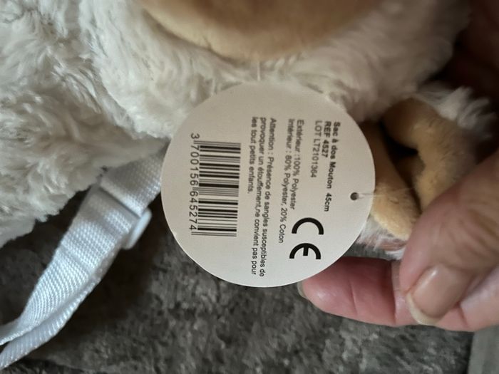 Sac à dos peluche mouton - photo numéro 4