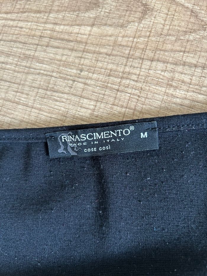 Robe noire et beige sans manches Rinascimento taille M état satisfaisant (taille petit) - photo numéro 9