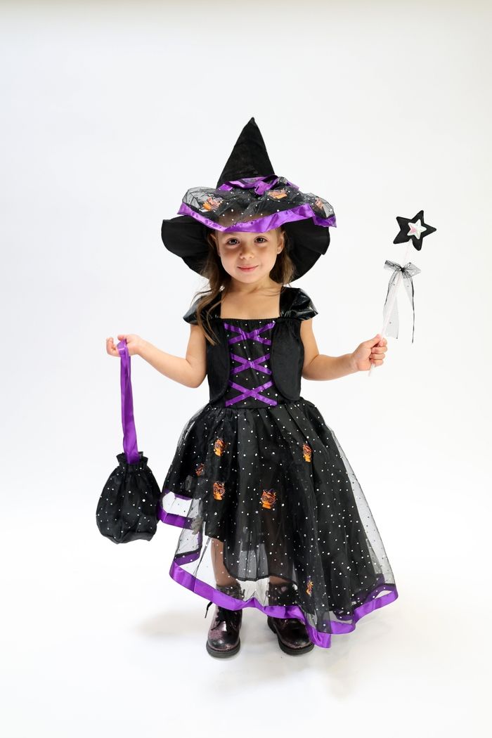 Déguisement Halloween sorcière complet fille