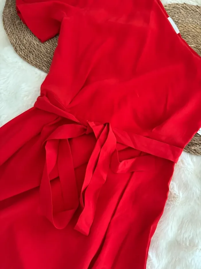 Robe longue rouge Claudie Pierlot taille 38 - photo numéro 2