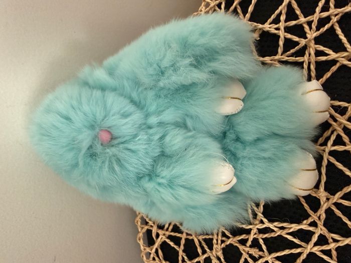 NoNiMaPaLi Porte-clés lapin menthe