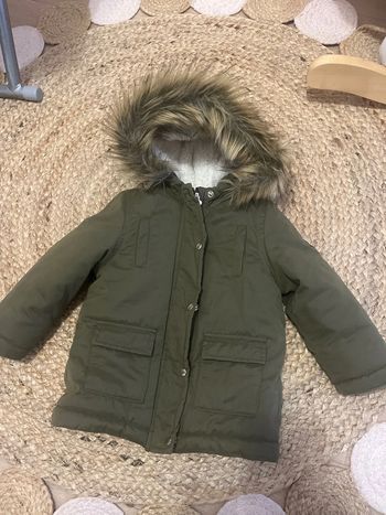 Manteau IKSS bébé fille - vert kaki - 18 mois