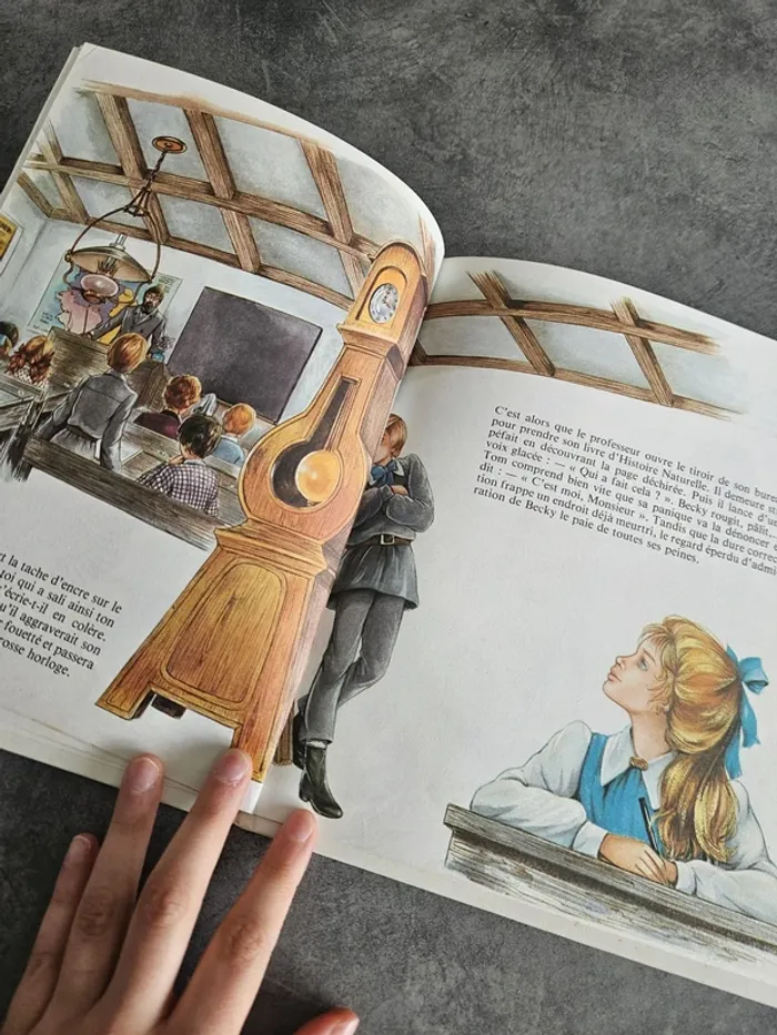 Livre ancien jeunesse "Tow Saywer prend des risques" - Edition Hemma - photo numéro 4