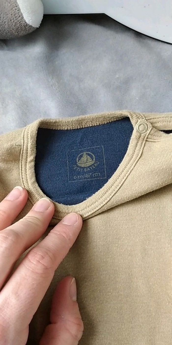 Tee shirt épais manches longues réversible Garçon 6 mois Petit bateau - photo numéro 14