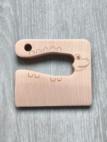 Couteau de paume en bois clair pour enfant neuf