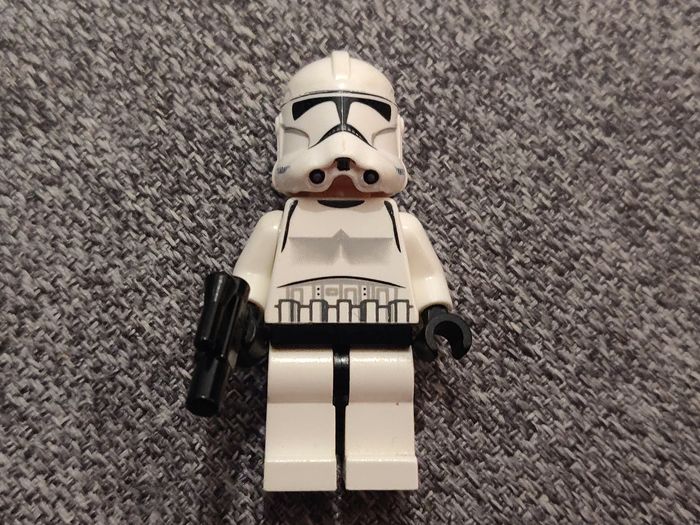 Minifig Lego Star Wars Clone + blaster - Très bon état - Vrai Lego