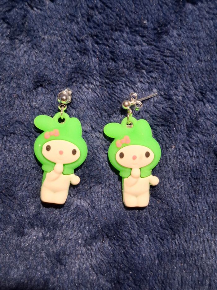 Boucles d'oreilles Kuromi - photo numéro 5