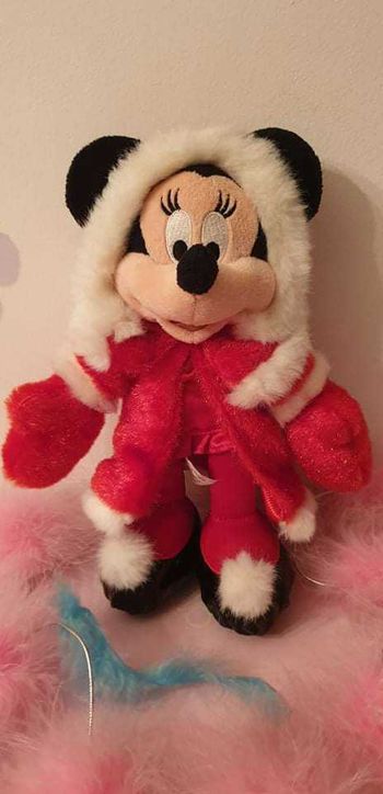 Peluche minnie de mickey de Noël Disneyland paris collection