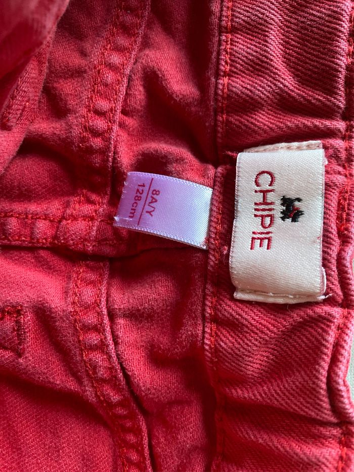 Jupe en jeans rouge 8 ans Chipie - photo numéro 5