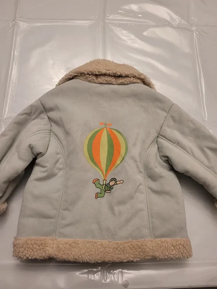 Manteau façon peau de mouton 2 ans - photo numéro 3