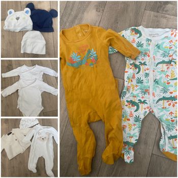 Lot vêtement bébé 1-3et 6 mois