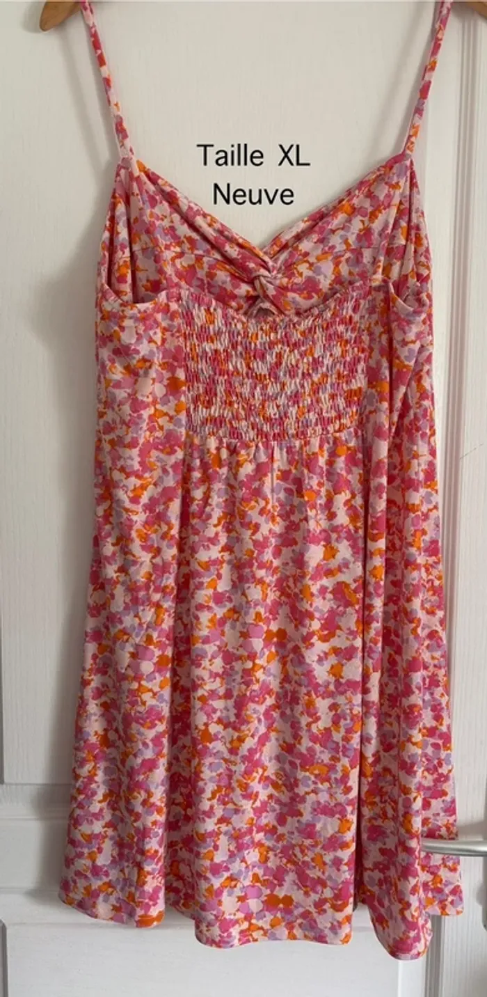 Robe à fleurs rose Mango - photo numéro 4