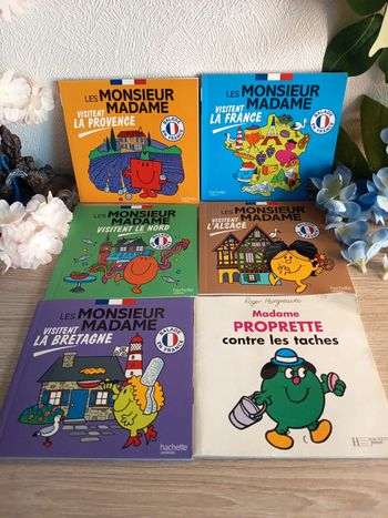 Lot 5 livres Monsieur Madame – Balade en France (+1 offert)